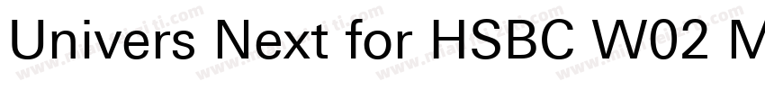 Univers Next for HSBC W02 Md Regula字体转换